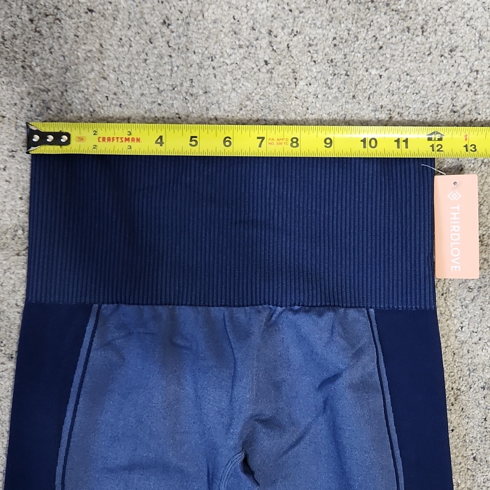 New ThirdLove Flex Legging Seamless Compression High Waist Stellar Blue Med - Picture 10 of 12